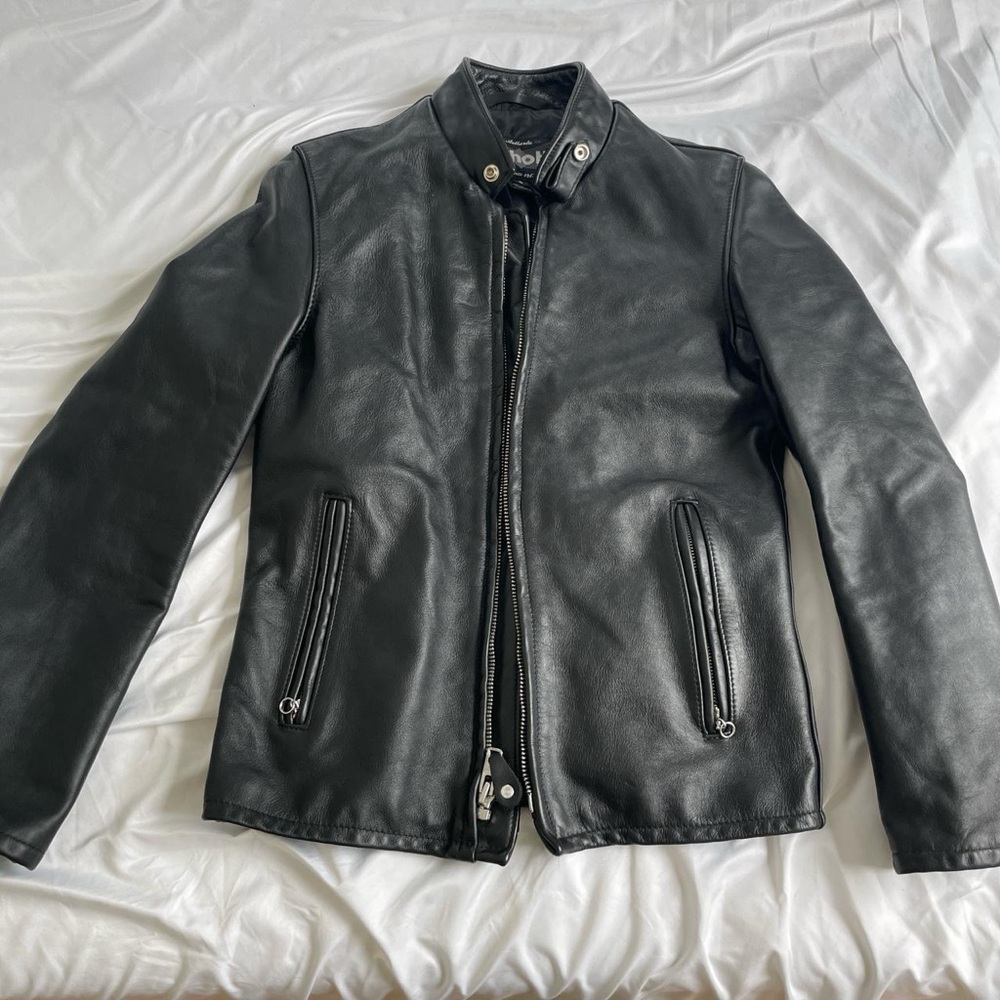 Schott NYC Black Leather Jacket